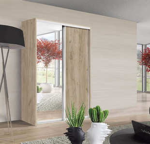 Шафа-купе Braun, Top 2, 2100*1400*450, Дуб крафт сірий, Дуб крафт сірий, Дуб крафт сірий