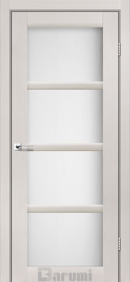 Міжкімнатні двері Darumi модель Avant, Дуб ольс, Сатин білий, Дуб ольс