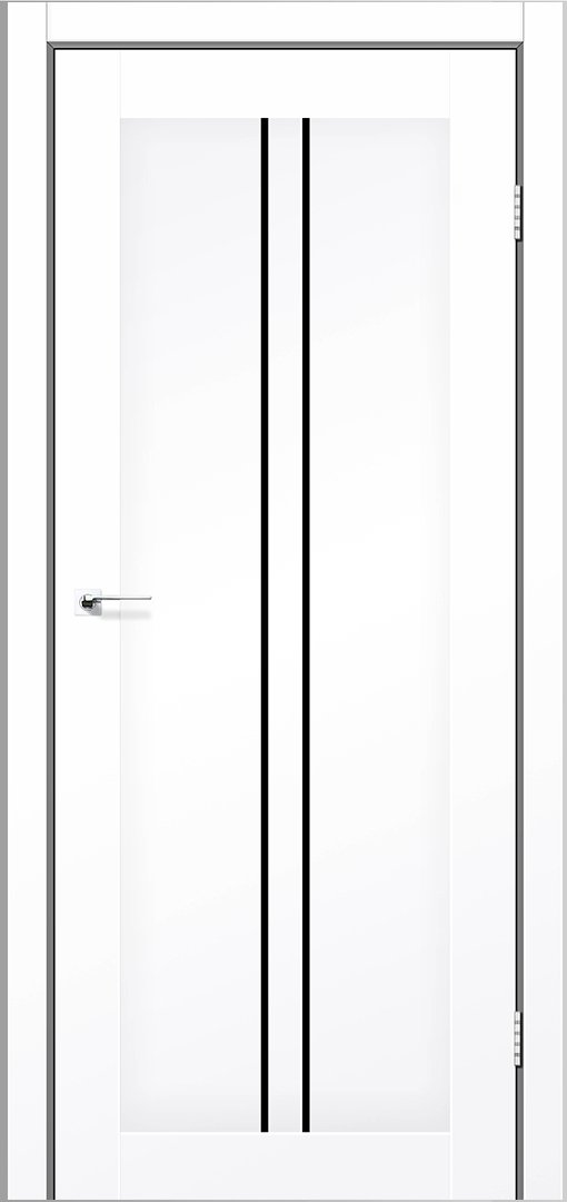 Міжкімнатні двері StilDoors De Luxe модель Barcelona, Білий матовий, Сатин білий