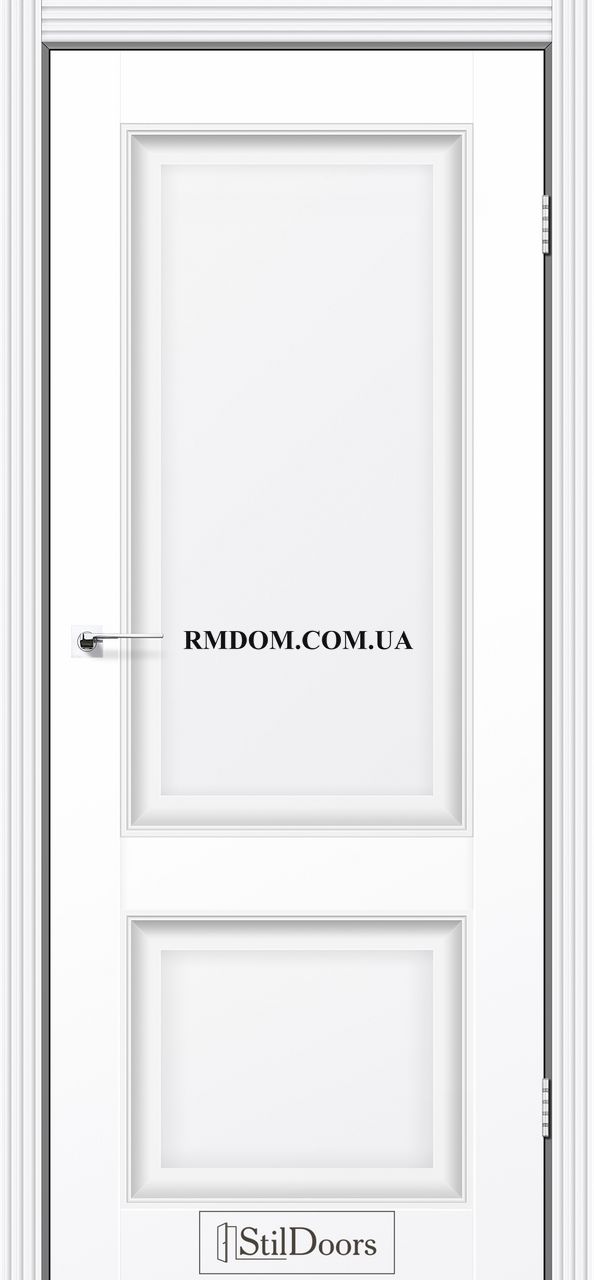 Міжкімнатні двері StilDoors колекція Classik модель Carolina, Білий матовий, Без скла, Білий матовий