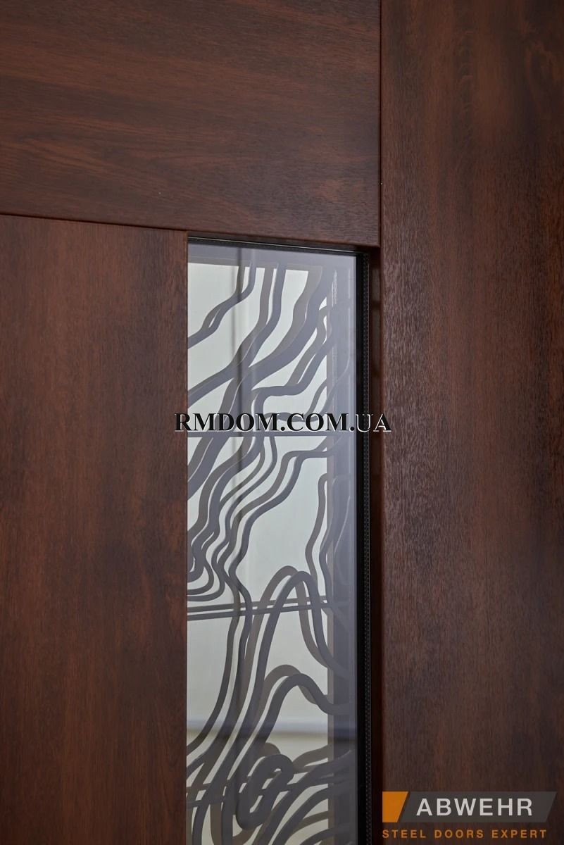 Вхідні двері Abwehr серія Bionica 2 модель Paradisse Glass LP-1, 2050*860, Ліве