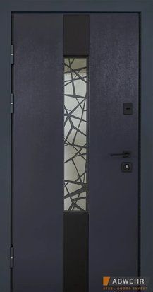 Вхідні двері Abwehr Bionica 2 Olimpia Glass LP-3, 2050*860, Ліве