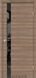 Міжкімнатні двері Leador модель Asti Glass, Сіре дерево, У колір полотна, Сіре дерево