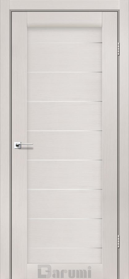 Міжкімнатні двері Darumi модель Leona, Дуб ольс, Сатин білий, Дуб ольс