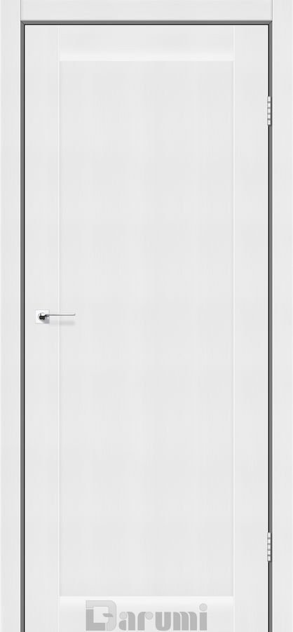 Міжкімнатні двері Darumi модель Darina, Дуб натуральний, Сатин білий, У колір полотна, Дуб натуральний