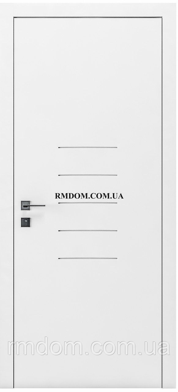 Міжкімнатні двері Rodos колекція Cortes модель Prima 20, Білий матовий, Білий матовий