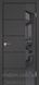 Міжкімнатні двері Korfad модель Glass Loft Plato-05, Super PET антрацит, У колір полотна, Super PET антрацит