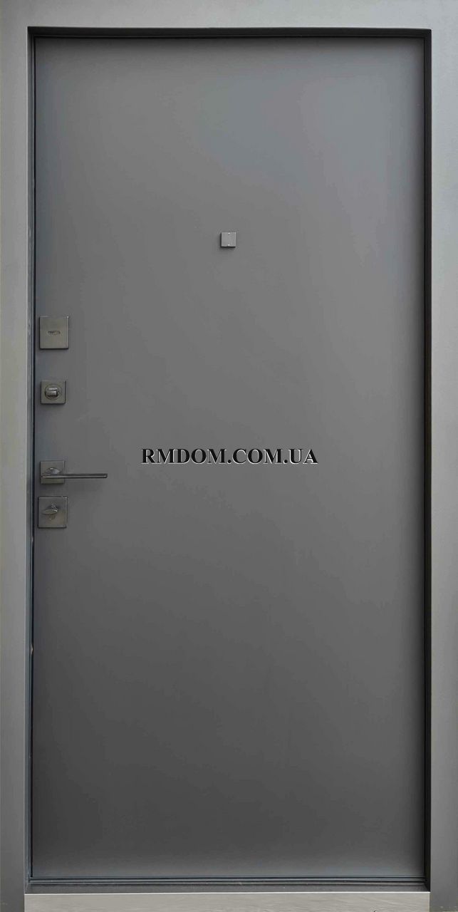 Вхідні двері Qdoors серія Ультра модель Онтаріо чорні, 2050*850, Ліве