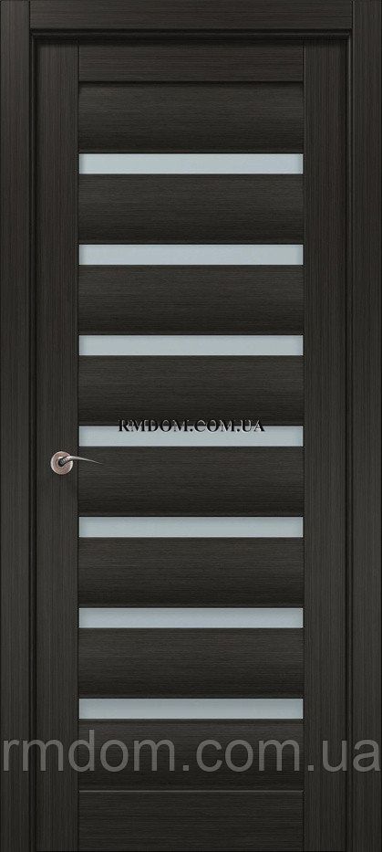 Міжкімнатні двері Папа Карло Cosmopolitan CP-73, Дуб сірий, Сатин білий, Дуб сірий