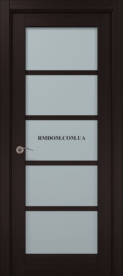 Міжкімнатні двері Папа Карло Millenium ML 15, Венге, Сатин білий, Венге