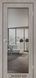 Міжкімнатні двері Korfad Sanvito-01 із дзеркалом, Лайт бетон, Срібний, Лайт бетон