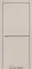 Міжкімнатні двері Darumi модель Plato Line PTL-03, Димчастий краст, Чорний, У колір полотна, Димчастий краст