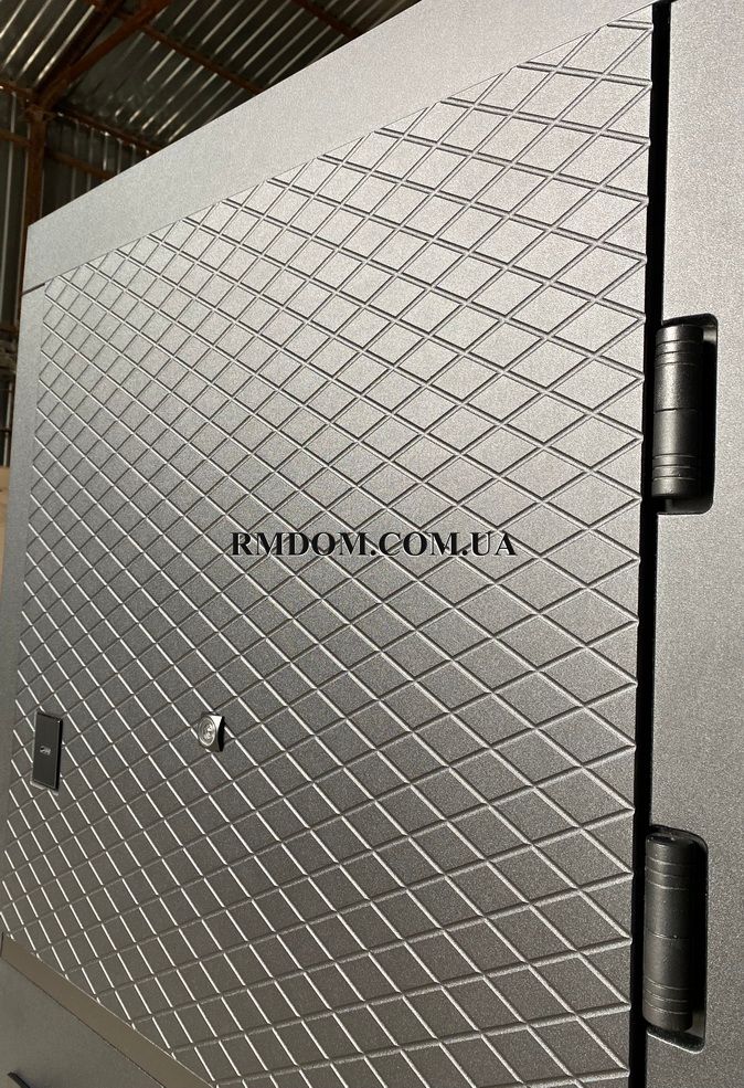 Вхідні двері Redfort колекція Комфорт модель Грація чорно-біла, 2040*860, Ліве