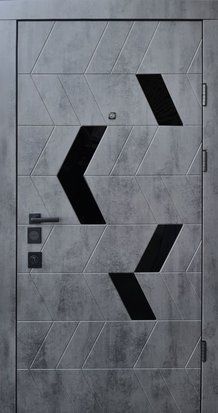 Вхідні двері Qdoors Авангард Конверс-АК, 2050*850, Праве