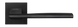 Дверна ручка МВМ модель Z-1220/E20, Чорний, Без фурнітури