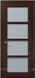 Міжкімнатні двері Папа Карло Millenium ML 32, Ясен шоколадний, Сатин білий, Ясен шоколадний