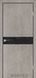 Міжкімнатні двері Korfad модель Glass Loft Plato-01, Лайт бетон, Чорний, У колір полотна, Лайт бетон