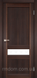 Міжкімнатні двері Korfad Classico-06, Горіх, Сатин білий, Горіх