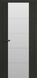 Міжкімнатні двері Брама модель 17.3 М, Дуб чорний, Триплекс білий, Дуб чорний