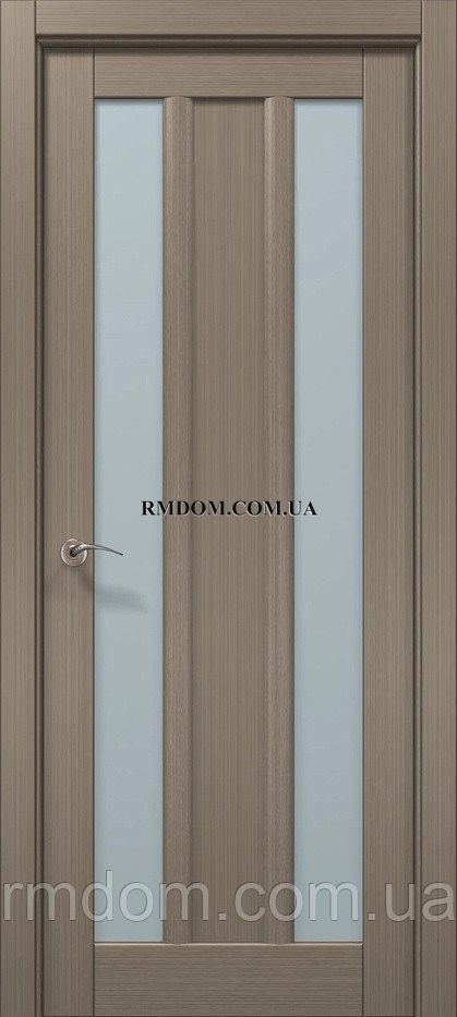 Міжкімнатні двері Папа Карло Cosmopolitan CP-05, Сандалове дерево, Сатин білий, Сандалове дерево