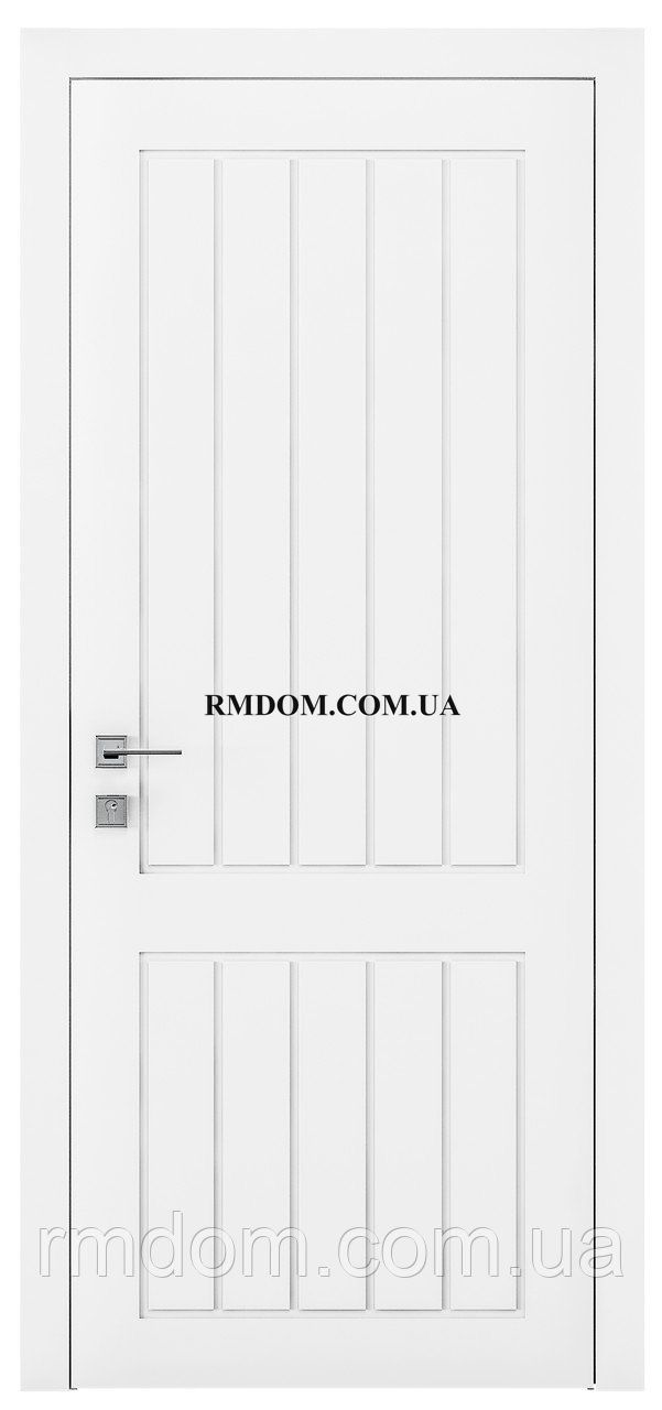 Міжкімнатні двері Rodos колекція Cortes модель Prima 25, Білий матовий, Білий матовий