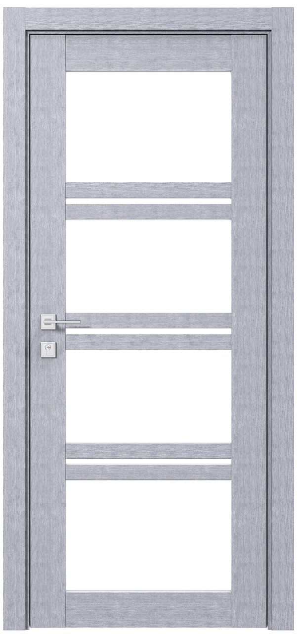 Міжкімнатні двері Rodos колекція Modern модель Quadro, Дуб сонома, Сатин білий