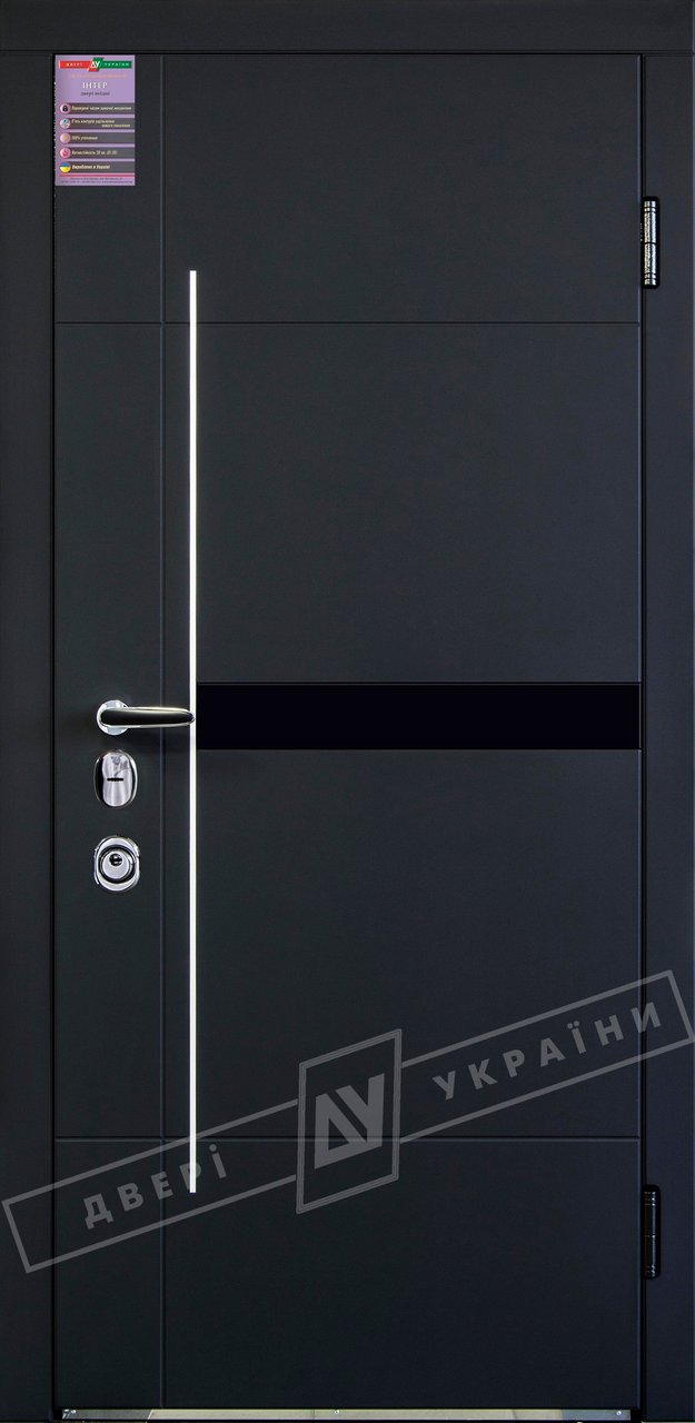 Двері вхідні Двері України серії Інтер модель Еліс, 2040*880