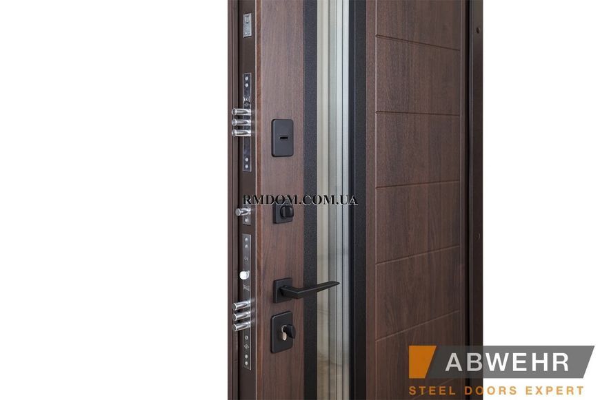 Вхідні двері Abwehr Cottage Ufo 367 RAL 8019, 2050*960, Праве