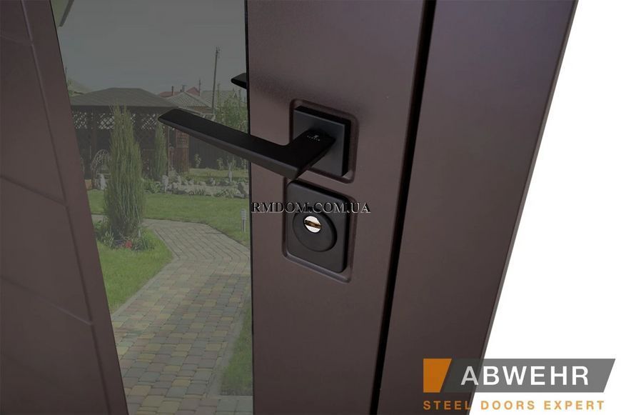 Вхідні двері Abwehr Cottage Ufo 367 RAL 8019, 2050*960, Праве