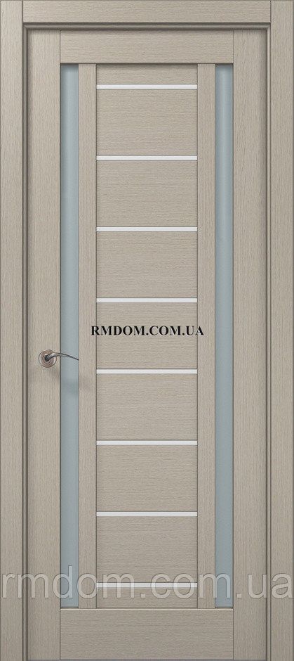 Міжкімнатні двері Папа Карло Millenium ML 50AL, Дуб кремовий, Сатин білий, Дуб кремовий
