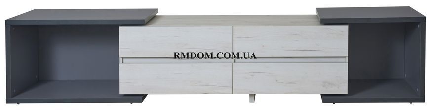 Тумба ТВ3 Комфі, Сірий шифер, Дуб крафт білий, Сірий шифер