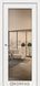 Міжкімнатні двері Korfad Sanvito-01 із дзеркалом, Ясен білий, Бронзовий, Ясен білий