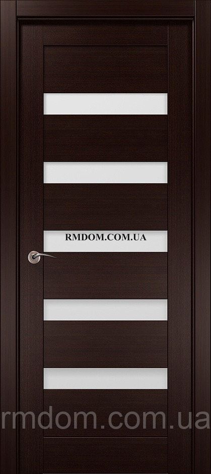 Міжкімнатні двері Папа Карло Cosmopolitan CP-502, Венге Q157, Сатин білий, Венге Q157