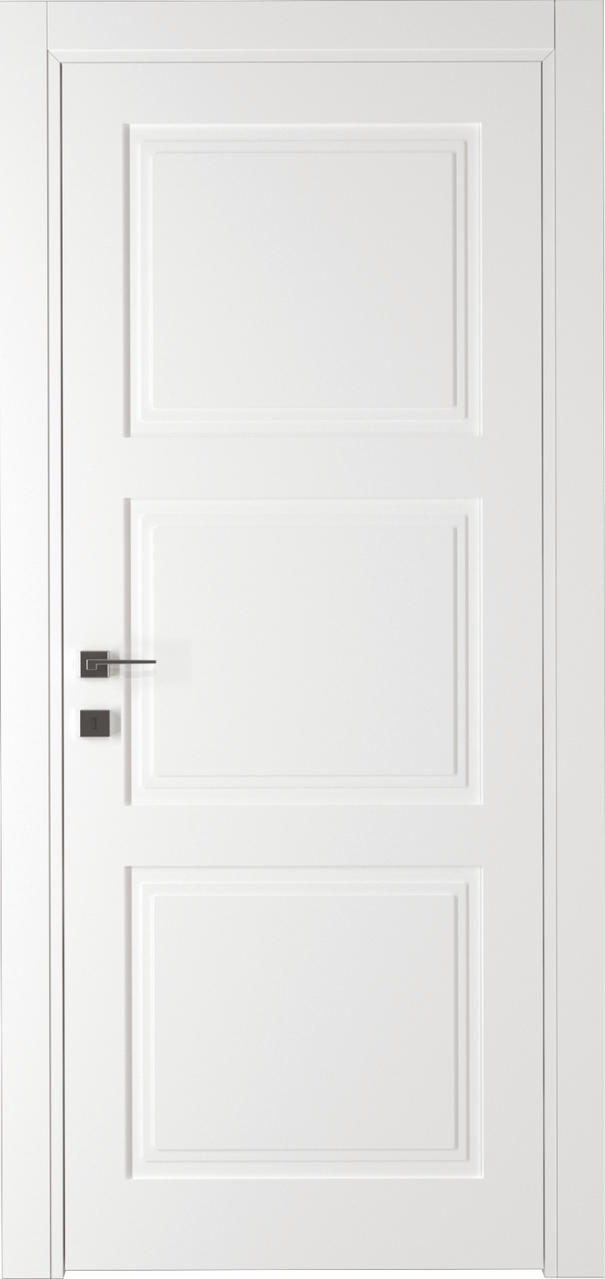 Міжкімнатні двері Dooris колекція Neo Classic модель NC03, Сніжнобілий, У колір полотна