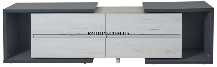 Тумба ТВ3 Комфі, Сірий шифер, Дуб крафт білий, Сірий шифер