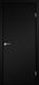 Міжкімнатні двері Korfad Loft Plato модель LP-01, Super PET чорний, У колір полотна, Сотове наповнення, Super PET чорний