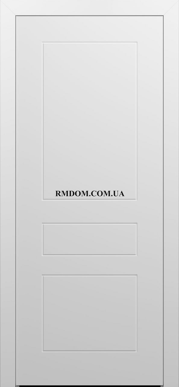 Міжкімнатні двері Брама модель 7.04, Біла емаль, Біла емаль