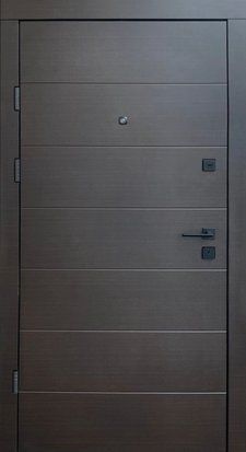 Вхідні двері Qdoors Преміум Горизонталь біла, 2050*850, Ліве