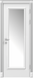 Міжкімнатні двері Rodos колекція Siena модель Asti зі склом, Білий матовий, Сатин білий, Білий матовий
