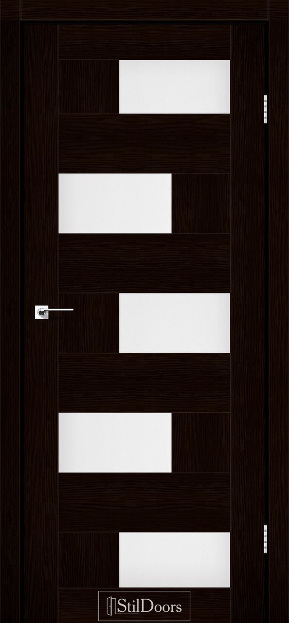 Міжкімнатні двері StilDoors модель Nepal, Венге преміум, Чорний
