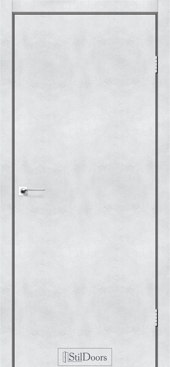 Міжкімнатні двері StilDoors модель Loft, Бетон світлий, У колір полотна, Бетон світлий