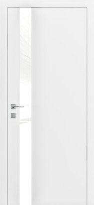 Міжкімнатні двері Rodos колекція Loft модель Berta V, Білий матовий, Білий, Білий матовий
