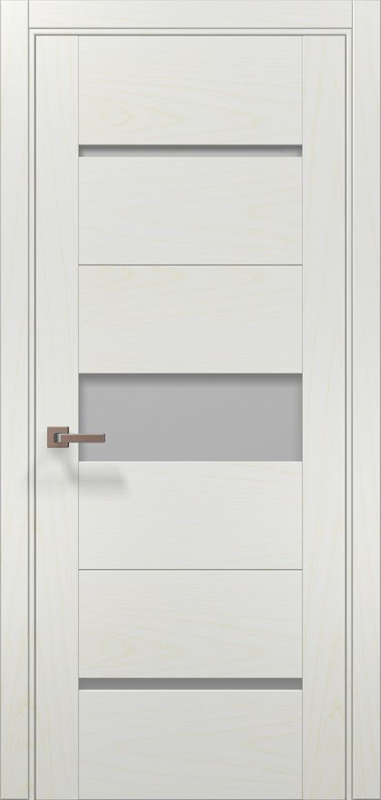 Міжкімнатні двері Папа Карло модель Trend 16, Ясен білий, Сатин білий