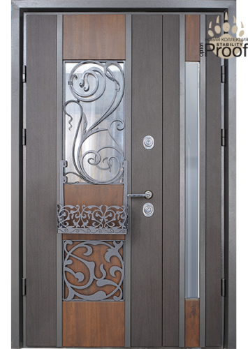Вхідні двері Straj серія Proof 1.5 модель Eridan Rio Mottura з девіатором, 2050*1220, Ліве
