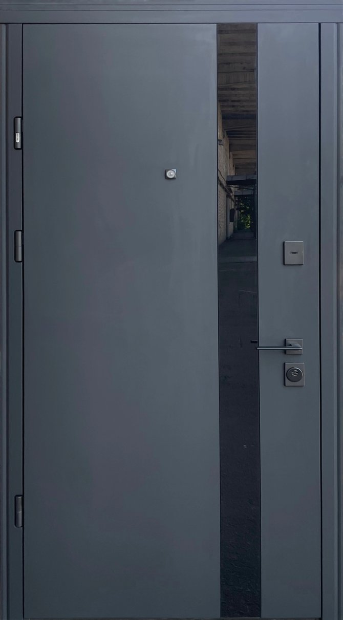 Вхідні двері Straj серія Standart модель Slim S Glass-A, 2040*850, Ліве