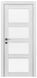 Міжкімнатні двері Rodos колекція Modern модель Quadro, Каштан білий, Сатин білий