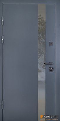 Вхідні двері Abwehr Defender Nordi Glass 506, 2050*860, Ліве