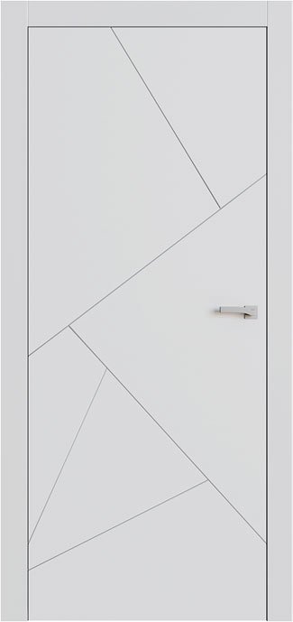 Міжкімнатні двері Omega серія Lines модель L9, Білий