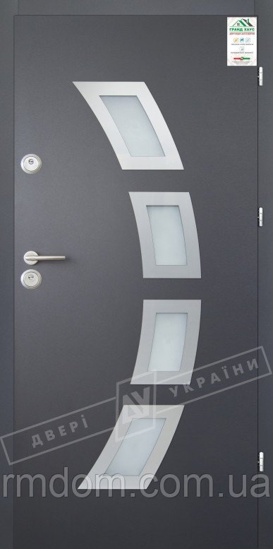 Вхідні двері ТМ Двері України серія GRAND HOUSE 56 mm модель № 5