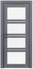 Міжкімнатні двері Rodos колекція Modern модель Quadro, Каштан сірий, Сатин білий